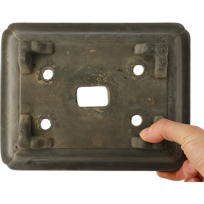 Pot à bonsaï rectangulaire non émaillé - 202 x 160 x 60 mm