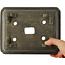 Pot à bonsaï rectangulaire non émaillé - 202 x 160 x 60 mm