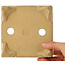 Vierkante bonsaipot in gebroken wit van Ikkou - 145 x 140 x 60 mm