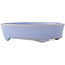 Pot à bonsaï ovale bleu de Fuka - 210 x 165 x 50 mm