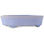 Pot à bonsaï ovale bleu de Fuka - 210 x 165 x 50 mm