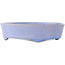Pot à bonsaï ovale bleu de Fuka - 210 x 165 x 50 mm