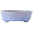Pot à bonsaï ovale bleu de Fuka - 210 x 165 x 50 mm