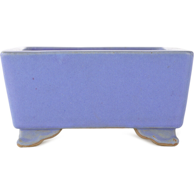 Pot à bonsaï carré bleu par Ikkou - 145 x 145 x 70 mm