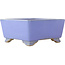 Pot à bonsaï carré bleu par Ikkou - 145 x 145 x 70 mm