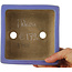 Square blue bonsai pot by Ikkou - 145 x 145 x 70 mm