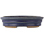 Maceta ovalada para bonsái de color azul - 185 x 145 x 40 mm