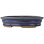 Maceta ovalada para bonsái de color azul - 185 x 145 x 40 mm