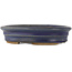 Maceta ovalada para bonsái de color azul - 185 x 145 x 40 mm