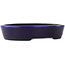 Pot à bonsaï ovale bleu - 155 x 120 x 30 mm