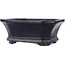 Maceta rectangular azul para bonsái de Shuhou - 140 x 110 x 55 mm