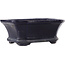 Maceta rectangular azul para bonsái de Shuhou - 140 x 110 x 55 mm