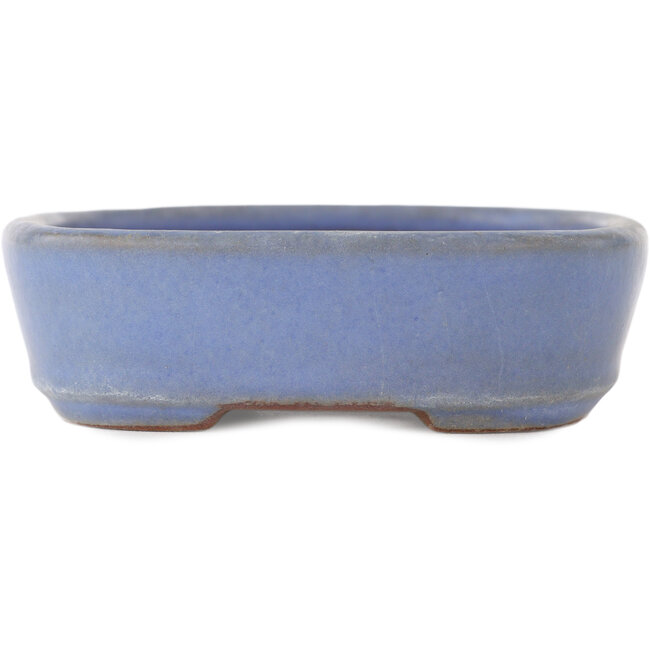 Maceta rectangular azul para bonsái de Yamafusa - 135 x 115 x 35 mm