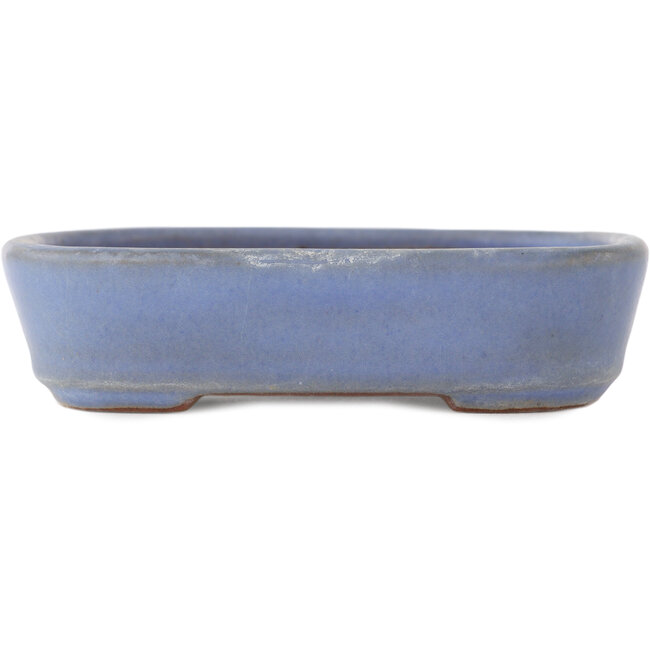 Maceta rectangular azul para bonsái de Yamafusa - 135 x 115 x 35 mm