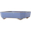Pot à bonsaï rectangulaire bleu de Yamafusa - 135 x 110 x 35 mm