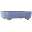 Rectangular blue bonsai pot by Yamafusa - 135 x 110 x 35 mm