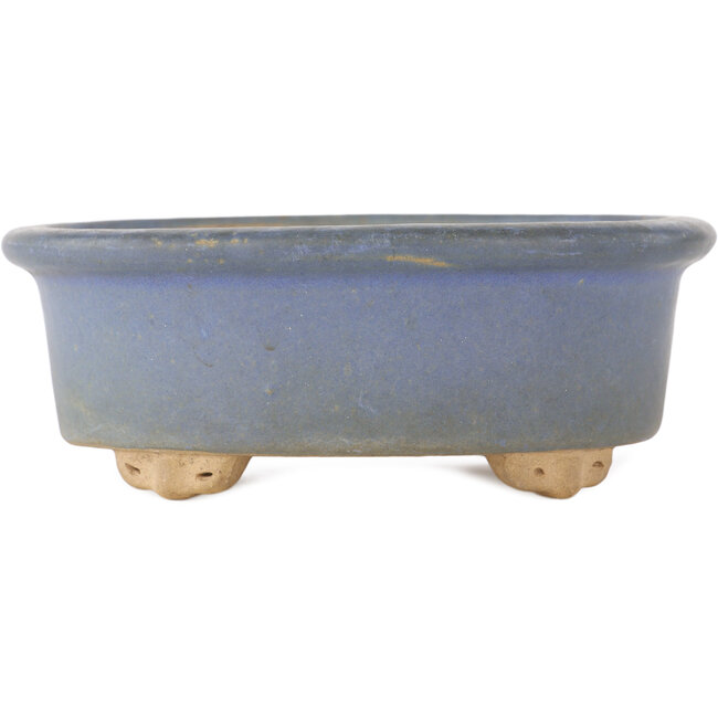 Ovale blauwe bonsai pot - 130 x 110 x 50 mm