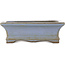 Rectangular blue bonsai pot by Yamaaki - 120 x 90 x 40 mm