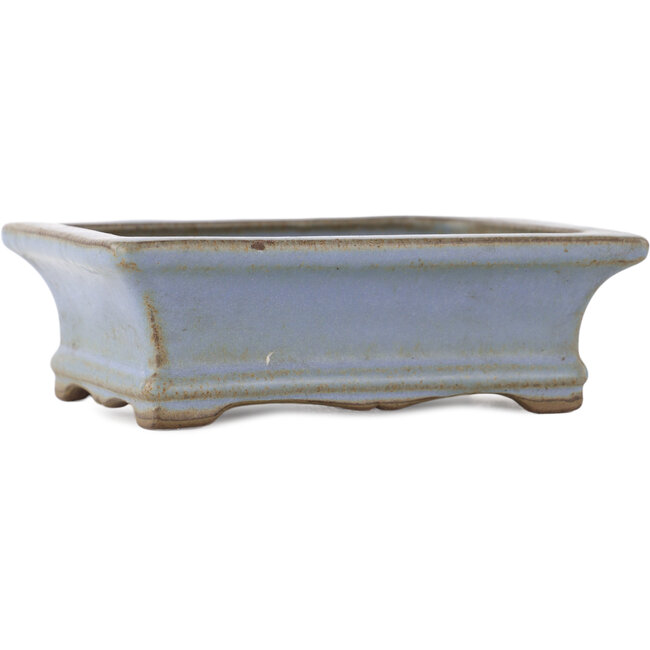 Vaso bonsai rettangolare blu di Yamaaki - 120 x 90 x 40 mm