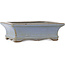 Rectangular blue bonsai pot by Yamaaki - 120 x 90 x 40 mm