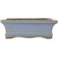 Rectangular blue bonsai pot by Yamaaki - 120 x 90 x 40 mm