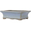 Rectangular blue bonsai pot by Yamaaki - 120 x 90 x 40 mm