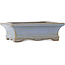 Rectangular blue bonsai pot by Yamaaki - 120 x 90 x 40 mm