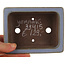 Pot à bonsaï rectangulaire bleu de Yamaaki - 120 x 90 x 40 mm