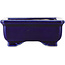 Maceta rectangular azul para bonsái - 75 x 55 x 32 mm