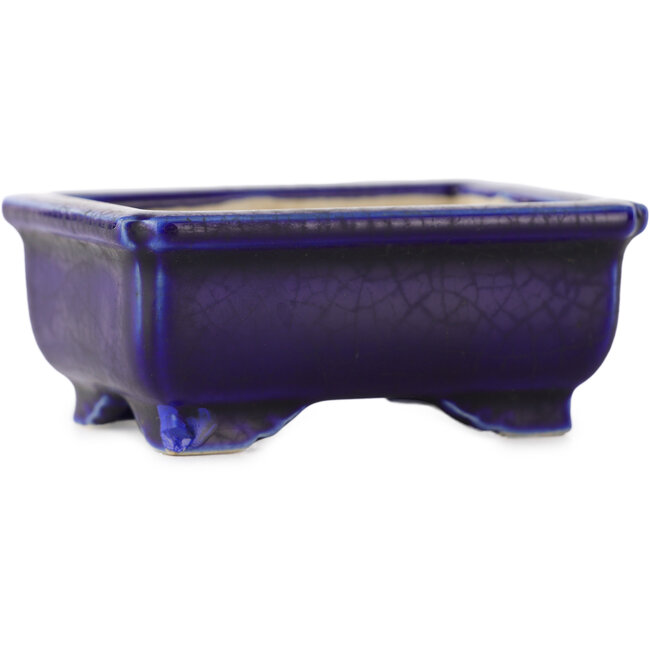 Rechthoekige blauwe bonsai pot - 75 x 55 x 32 mm