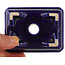 Maceta rectangular azul para bonsái - 75 x 55 x 32 mm