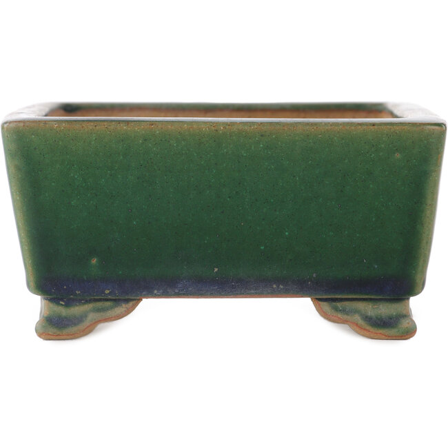 Pot à bonsaï carré vert par Ikkou - 145 x 145 x 70 mm
