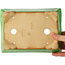 Rectangular green bonsai pot by Eime Yozan - 198 x 145 x 55 mm