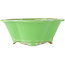 Pot à bonsaï vert Mokko par Eime Yozan - 200 x 185 x 80 mm