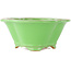 Pot à bonsaï vert Mokko par Eime Yozan - 200 x 185 x 80 mm