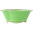 Pot à bonsaï vert Mokko par Eime Yozan - 200 x 185 x 80 mm
