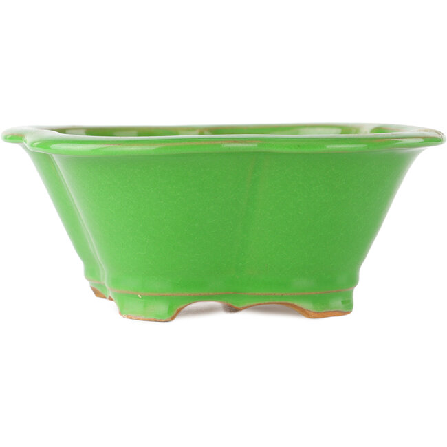 Pot à bonsaï vert Mokko par Eime Yozan - 200 x 180 x 80 mm