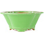 Pot à bonsaï vert Mokko par Eime Yozan - 200 x 185 x 80 mm