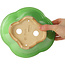 Pot à bonsaï vert Mokko par Eime Yozan - 200 x 185 x 80 mm