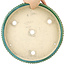 Pot à bonsaï rond vert par Echizen - 263 x 263 x 45 mm