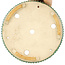Pot à bonsaï rond vert par Echizen - 230 x 230 x 40 mm