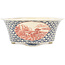 Vaso bonsai rotondo multicolore di Echizen - 190 x 190 x 73 mm