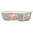 Pot à bonsaï rectangulaire multicolore par Echizen - 155 x 108 x 52 mm