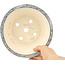 Pot à bonsaï rond multicolore de Echizen - 190 x 190 x 73 mm