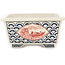 Rectangular multicolor bonsai pot by Echizen - 155 x 108 x 52 mm