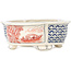 Mokko multicolor bonsai pot by Echizen - 137 x 108 x 48 mm