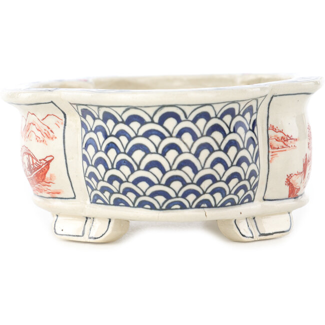 Mokko multicolor bonsai pot van Echizen - 137 x 108 x 48 mm