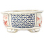 Mokko multicolor bonsai pot by Echizen - 137 x 108 x 48 mm