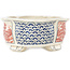 Mokko multicolor bonsai pot by Echizen - 137 x 108 x 48 mm