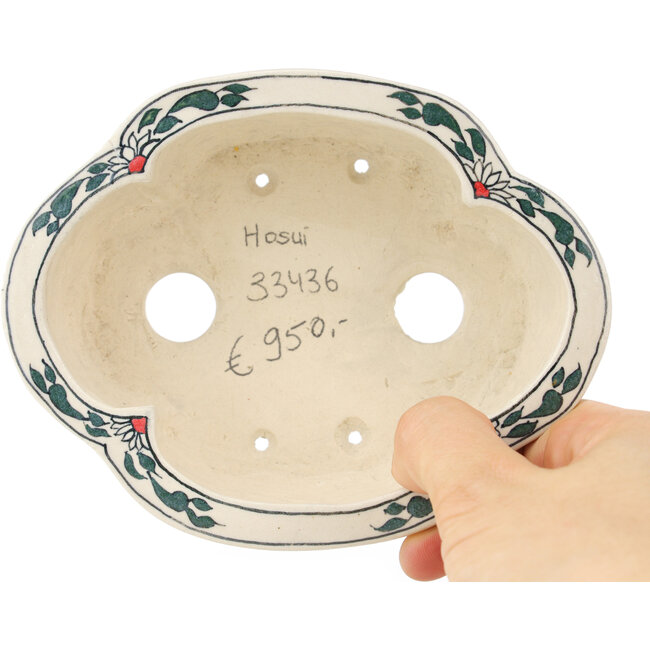 Maceta para bonsái multicolor Mokko de Echizen - 137 x 108 x 48 mm